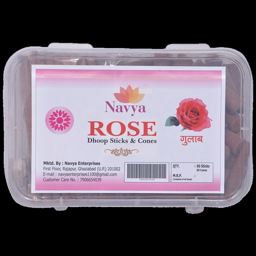 Navya Rose Incense/Dhoop Sticks & Cones