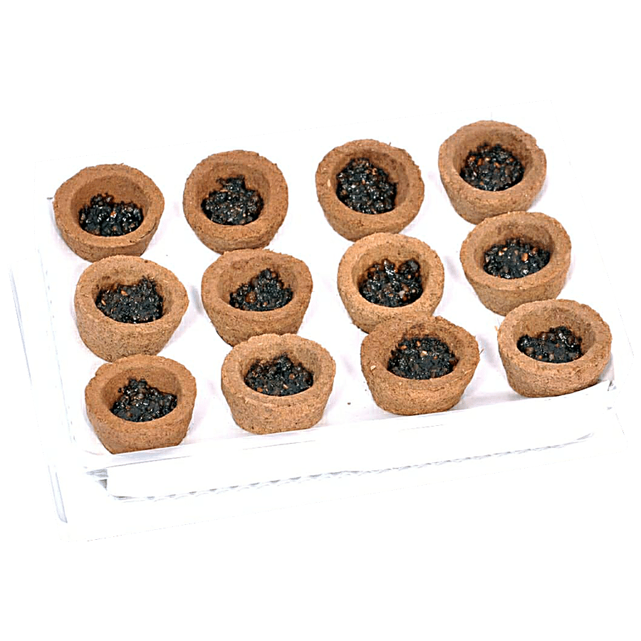 Pooja Sewa Neem Tulsi Sambrani Cups -  Pure Gaumay