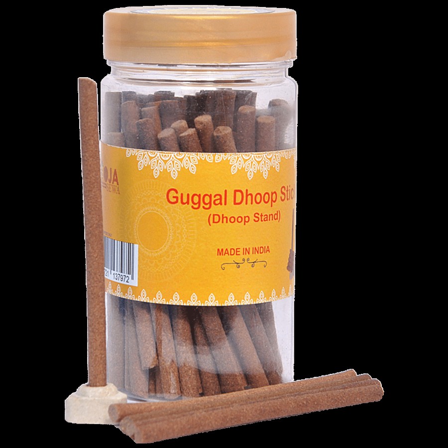 Pooja Sewa Guggal Dhoop Stick - Bambooless