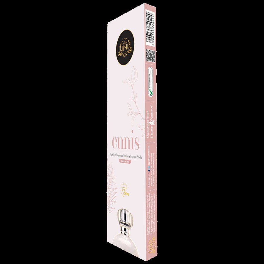 Prabhu Shriram Lifestyle Series Ennis Premium Incense Sticks/Agarbatti - Provides Long-Lasting Fragrance