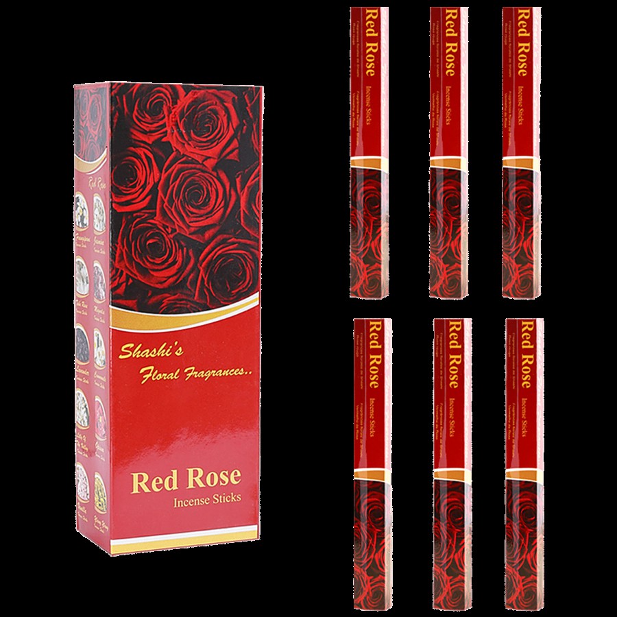 Shashi Red Rose Agarbatti/Incense Sticks