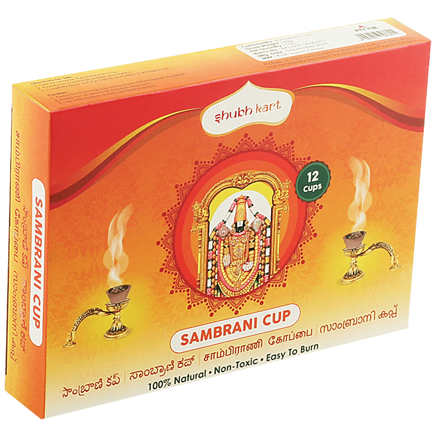 Shubhkart Sambrani Cup - 100% Natural