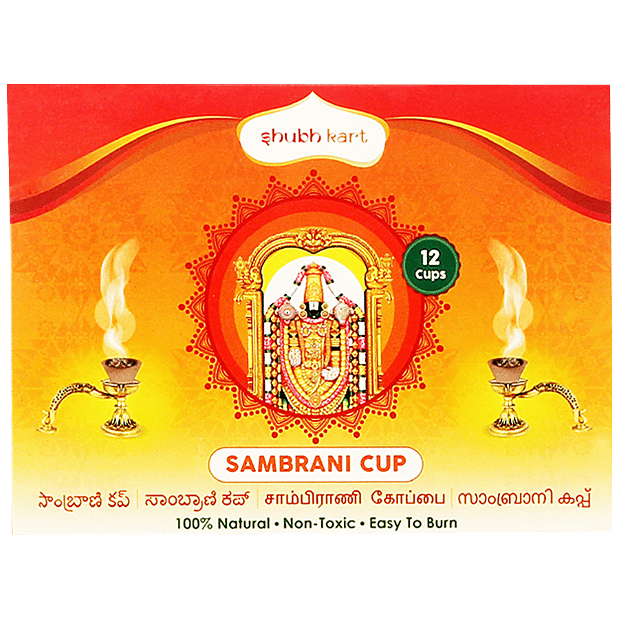 Shubhkart Sambrani Cup - 100% Natural