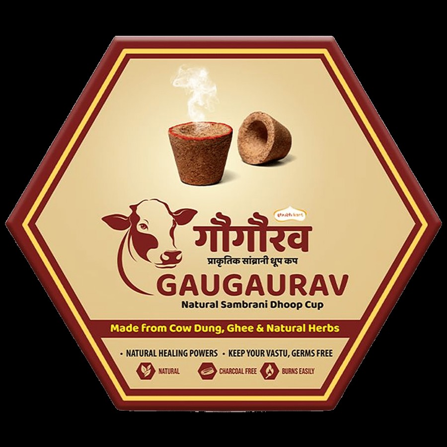 Shubhkart Gaugaurav Natural Sambrani Dhoop Cup