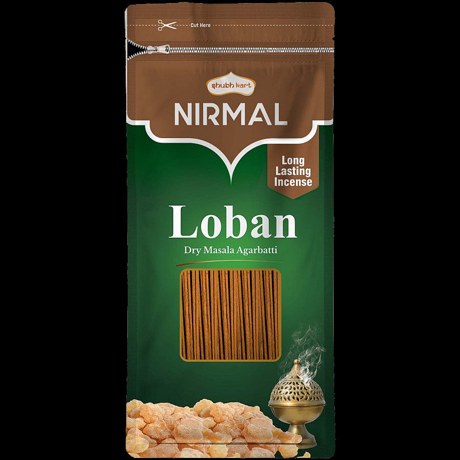 Shubhkart Nirmal Loban Dry Masala Agarbatti Sticks - Thickness 5 mm