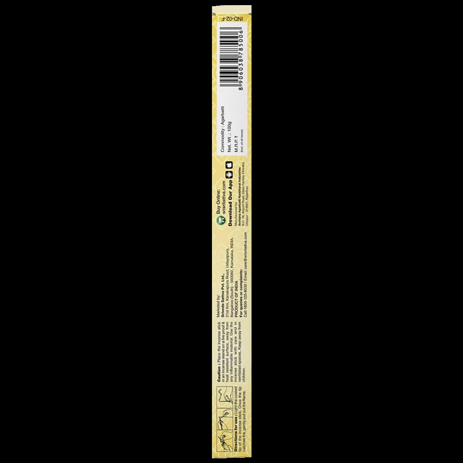 Sri Sri Tattva Premium Champa Agarbatti/Incense Sticks - Long-Lasting Fragrance