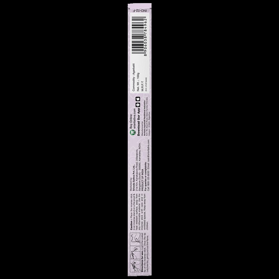 Sri Sri Tattva Premium Lavender Agarbatti/Incense Sticks - Long-Lasting Fragrance