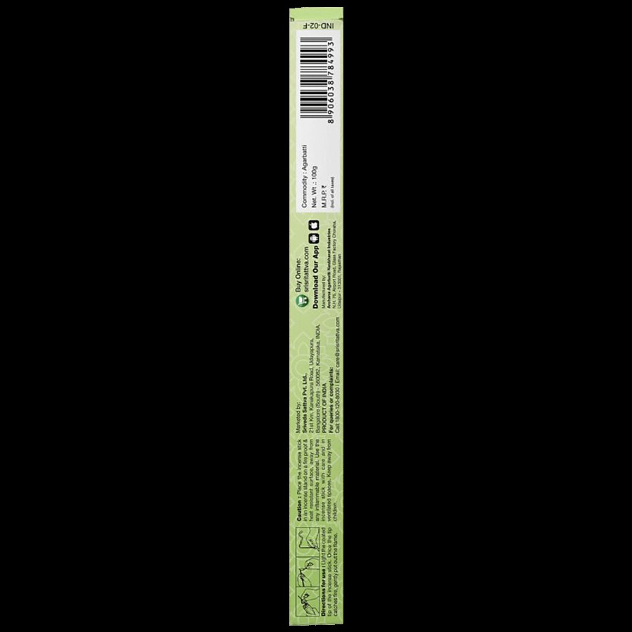 Sri Sri Tattva Premium Mogra Agarbatti/Incense Sticks - Long-Lasting Fragrance