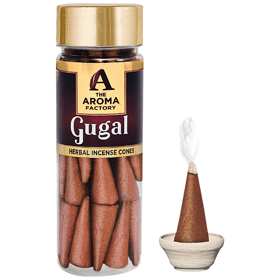 The Aroma Factory Herbal Incense/Dhoop Cones - Gugal