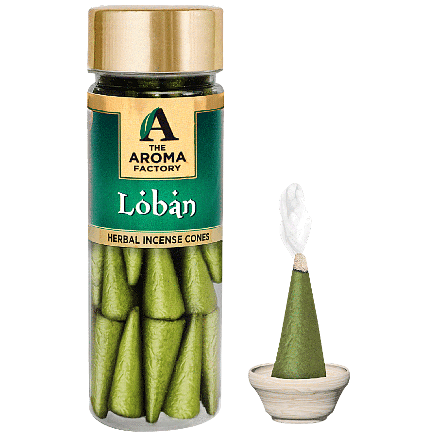 The Aroma Factory Herbal Incense/Dhoop Cones - Loban