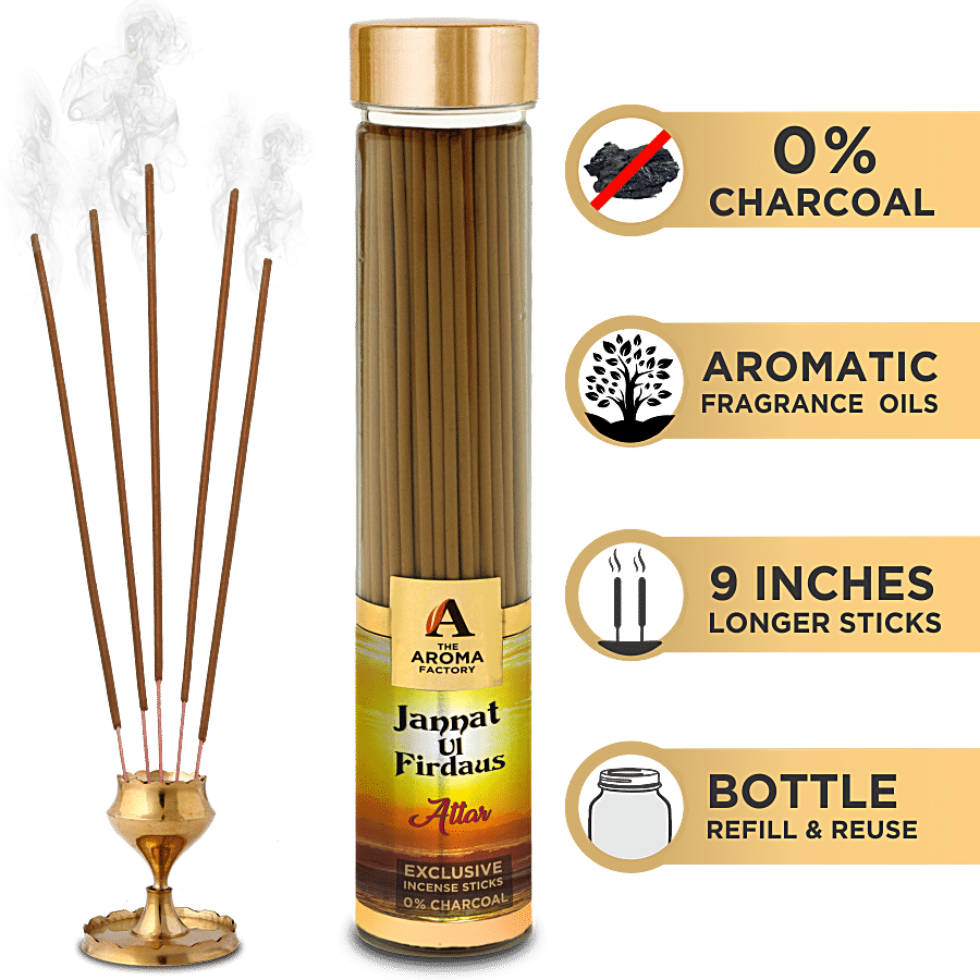 The Aroma Factory Incense Sticks/Agarbatti - Jannat Ul Firdaus Attar