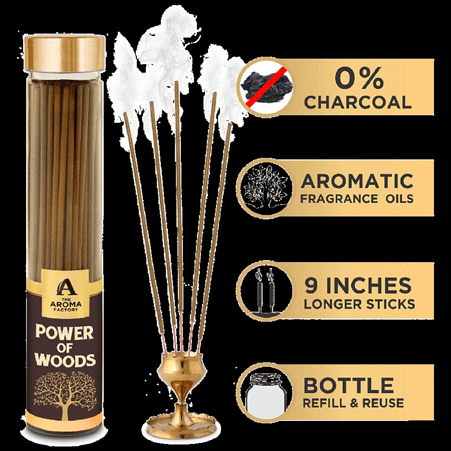 The Aroma Factory Incense Sticks/Agarbatti - Power Of Woods