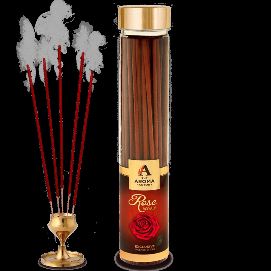 The Aroma Factory Incense Sticks/Agarbatti - Rose Royale