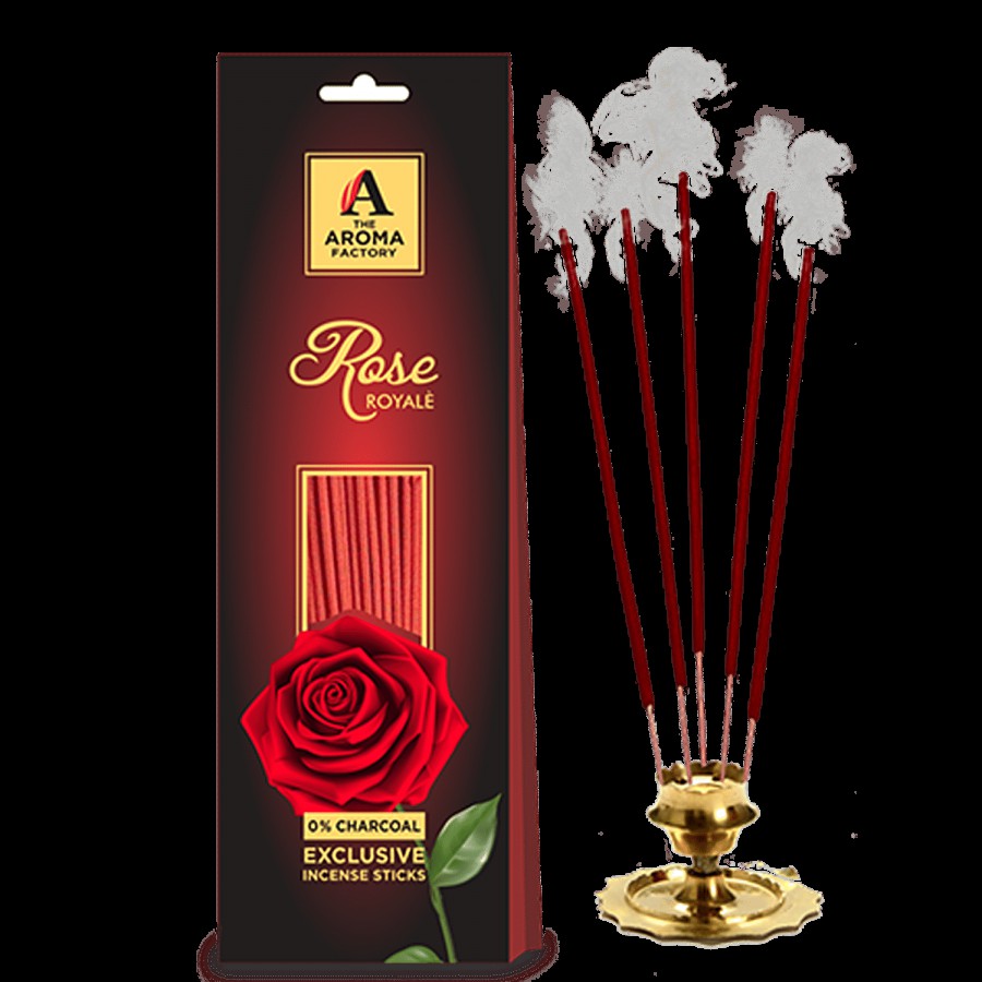 The Aroma Factory Incense Sticks/Agarbatti - Rose Royale