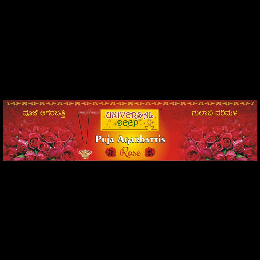 Universal Deep Agarbatti For Puja - Rose