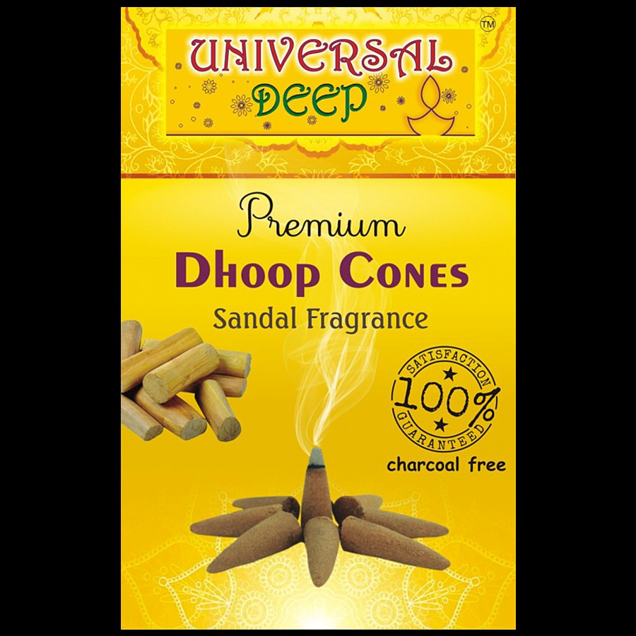 Universal Deep Dhoop Cones - Sandal Fragrance