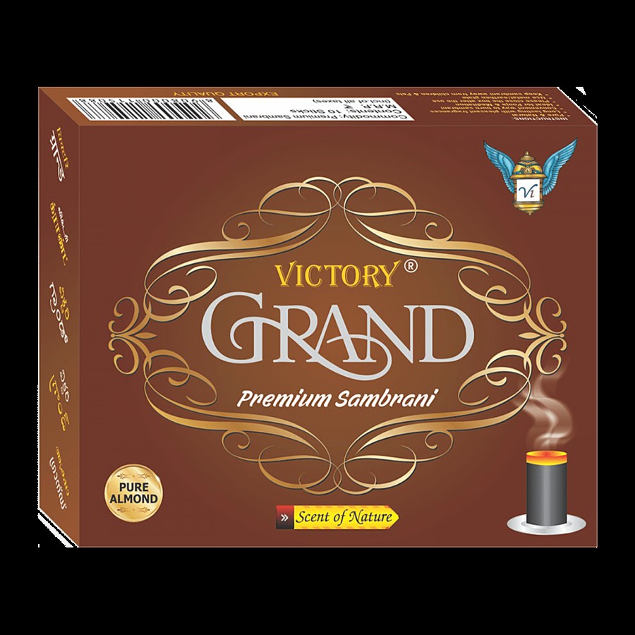 Victory Grand Premium Sambrani - Natural Oils Based Fragrance