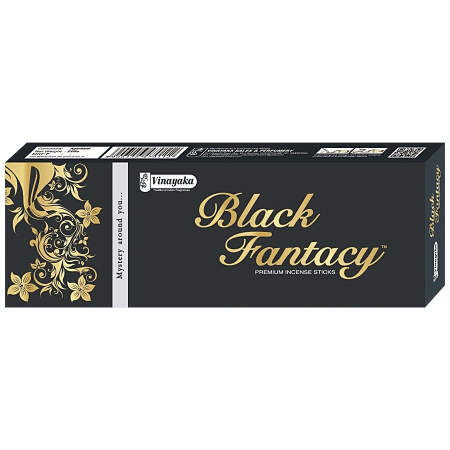 Vinayaka's Black Fantacy Premium Incense Sticks Agarbatti