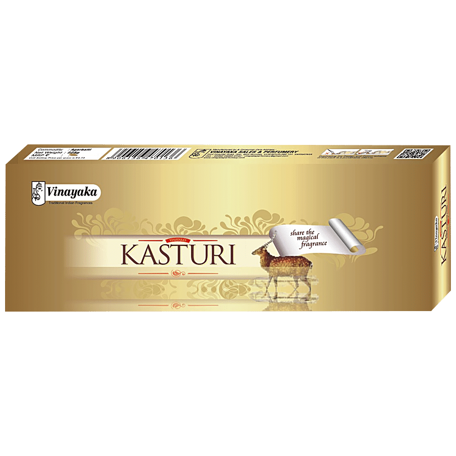 Vinayaka's Kasturi Incense Sticks Agarbatti - Magical Fragrance