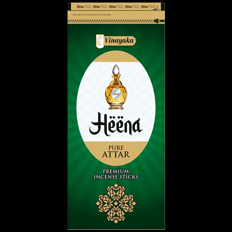 Vinayaka's Heena Pure Attar Premium Incense Sticks Agarbatti