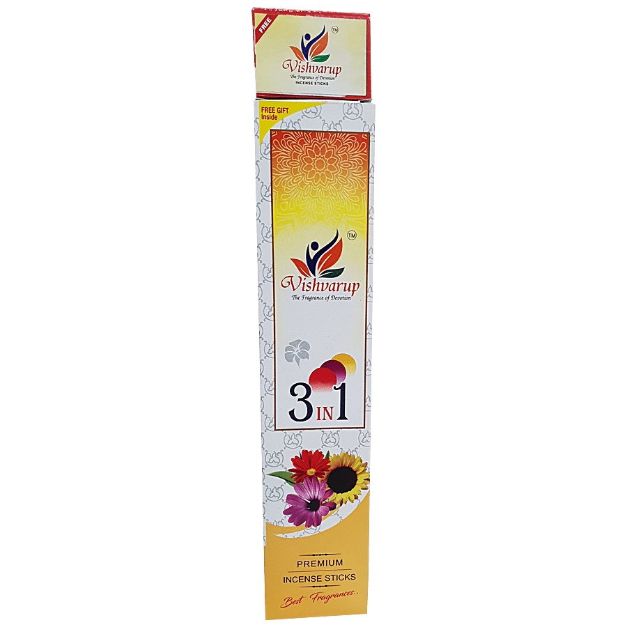 Vishvarup incense Sticks / Agarbatti - 3 in 1 Economy