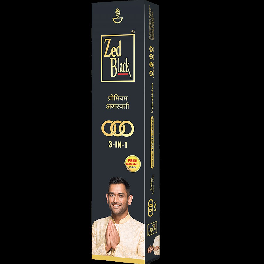 Zed Black Agarbatti ZB 3-in-1