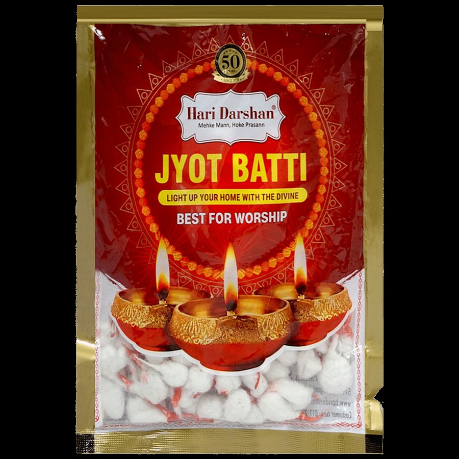 Hari Darshan Jyot Batti Cotton Wicks - For Diya