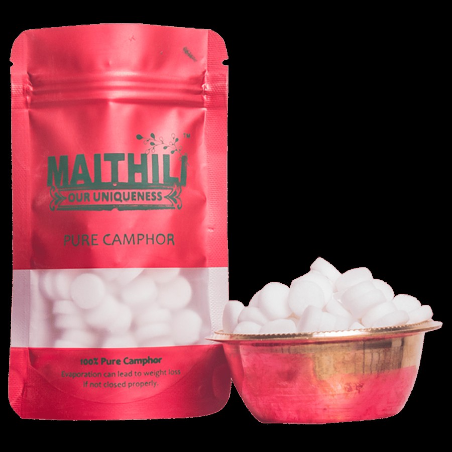 Maithili Camphor Tablets - Ideal For Pooja