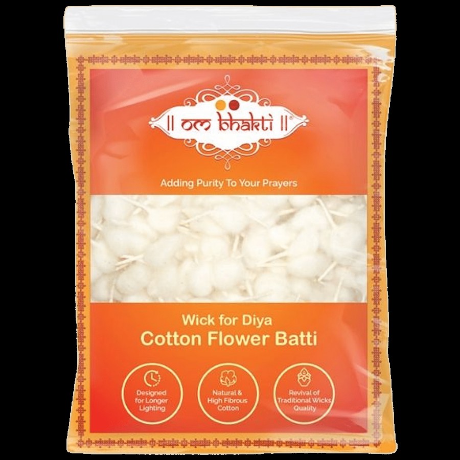 Om Bhakti OM Bhakti - Cotton Flower Batti