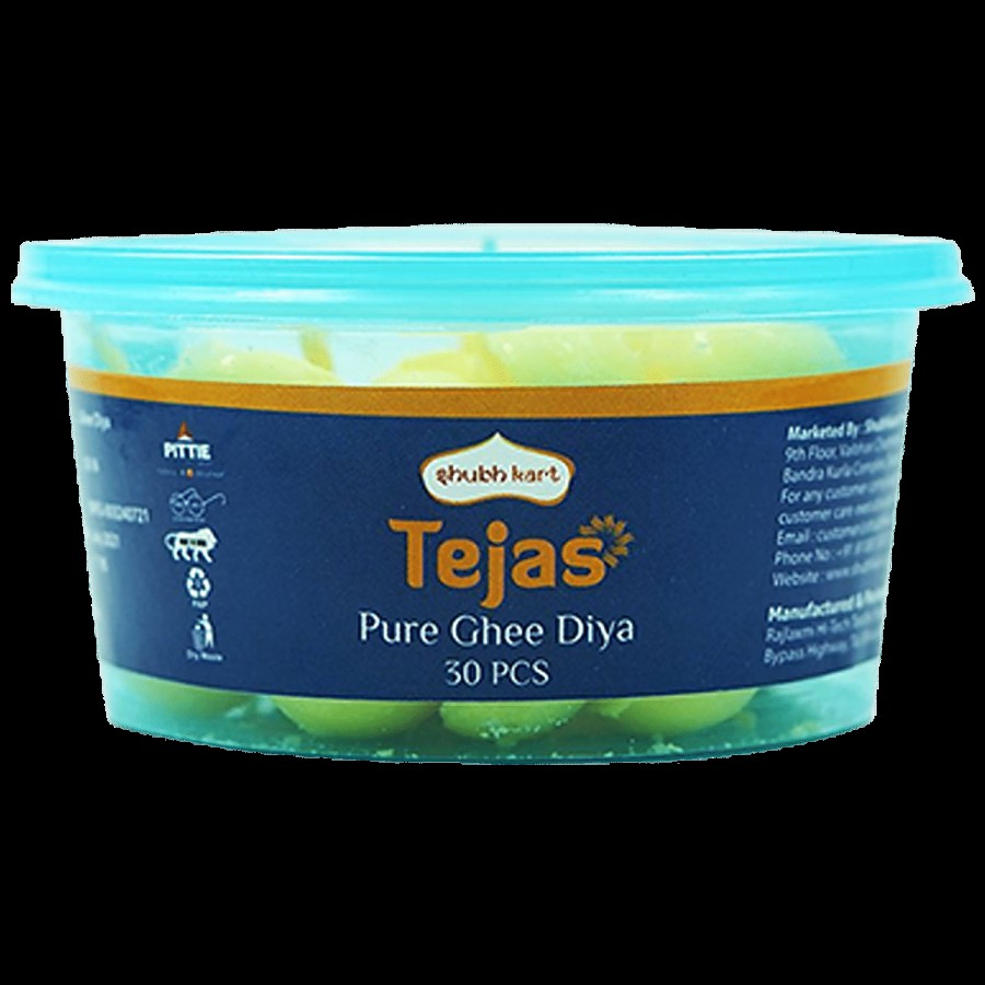 Shubhkart Tejas Pure Ghee Wicks/Diya