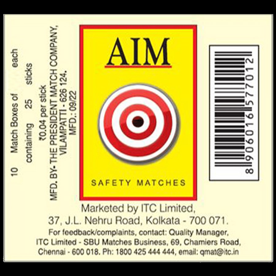 AIM Matches Box