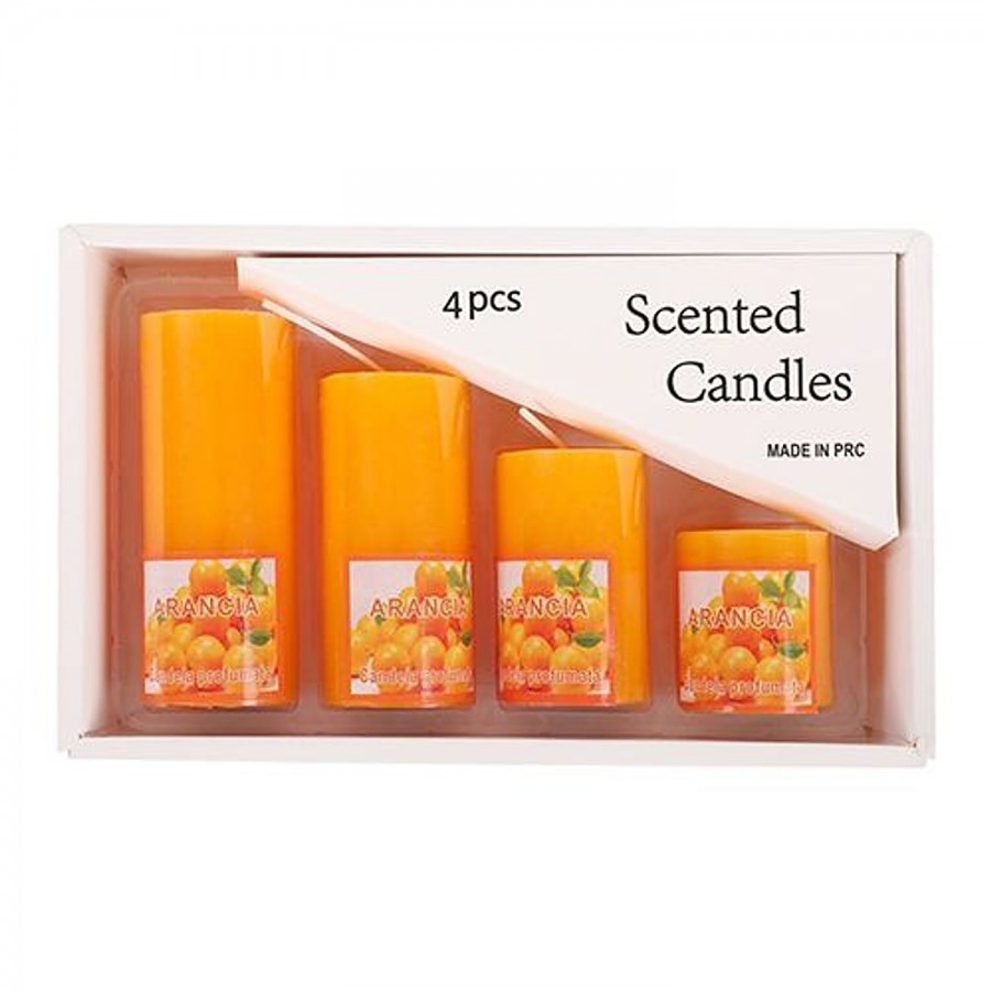 DP Decorative Wax Candles Scented - Orange