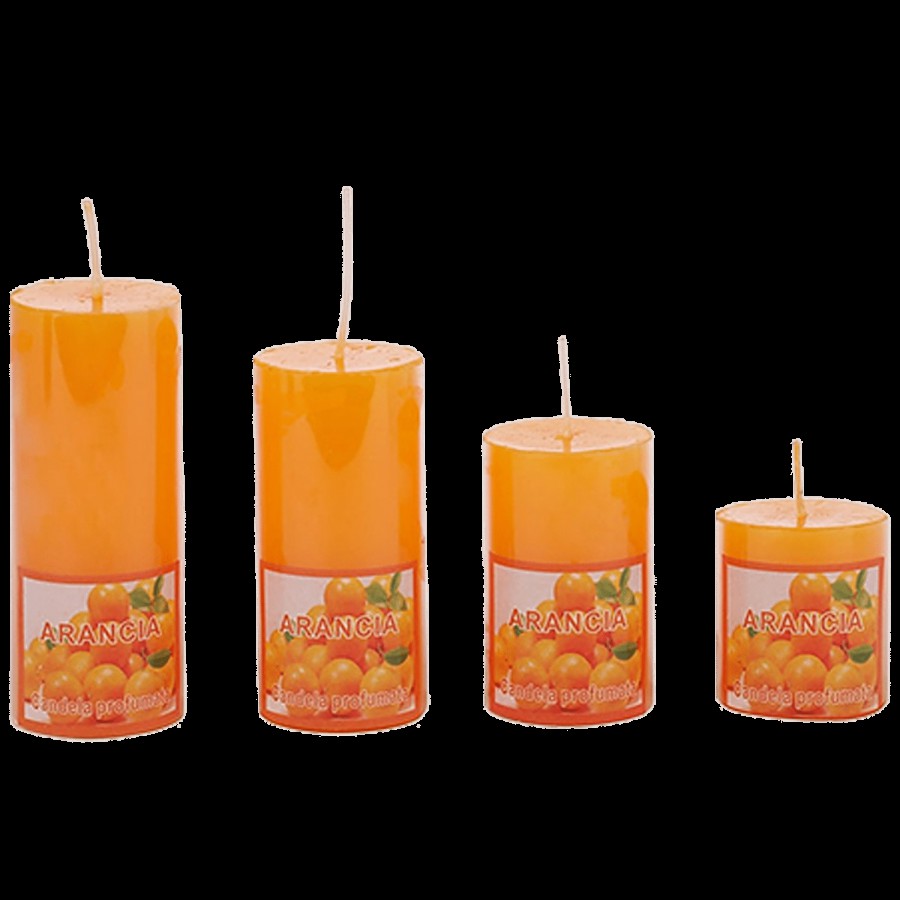 DP Decorative Wax Candles Scented - Orange