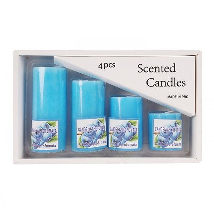 DP Decorative Wax Scented Candles - Blue-BB-1257-2