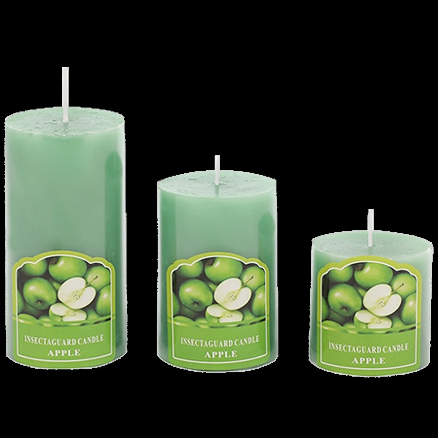 DP Decorative Wax Scented Candles - Green Apple