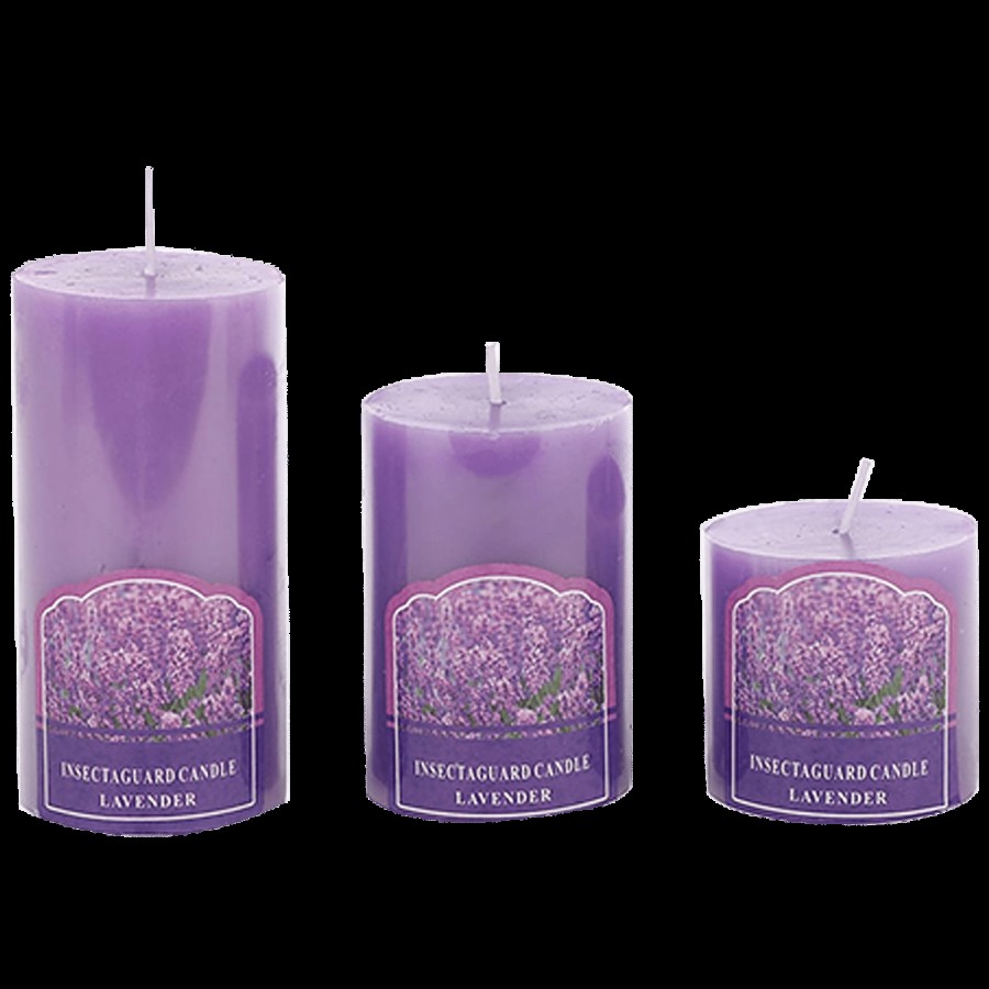 DP Decorative Wax Scented Candles - Lavender