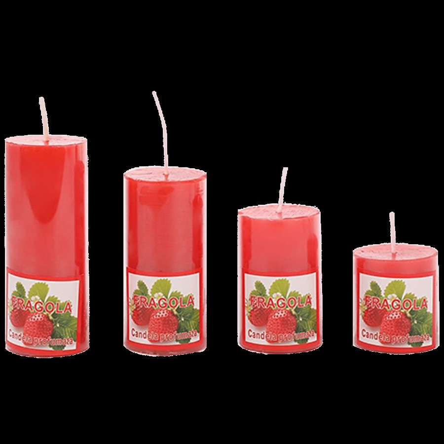 DP Decorative Wax Scented Candles - Strawberry