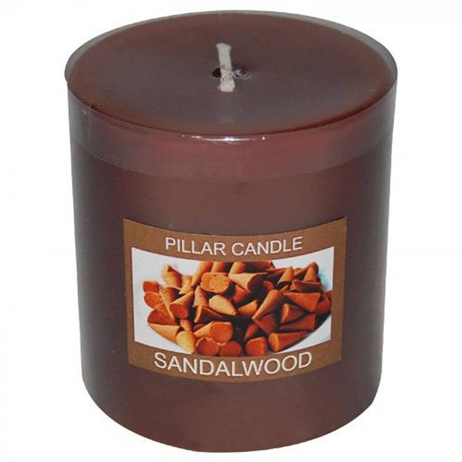 Fish Scented Pillar Candle - Sandalwood