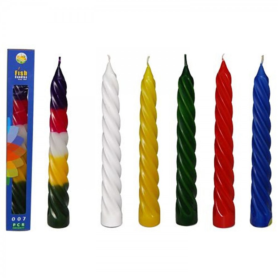 Fish Spiral Candle - Multicolour