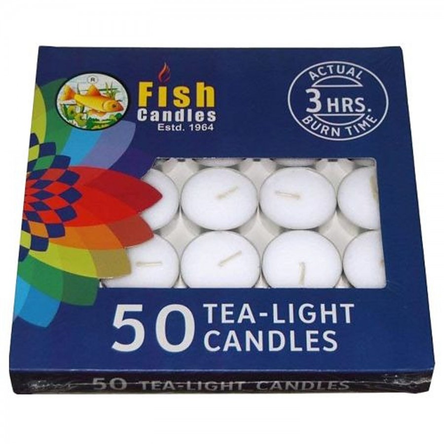 Fish Tea light Plain Candle