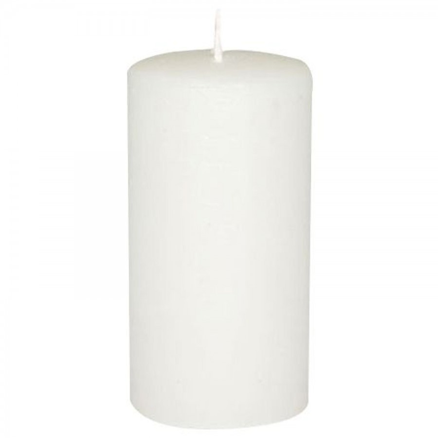 Fish White Pillar Candles - 2"x4"