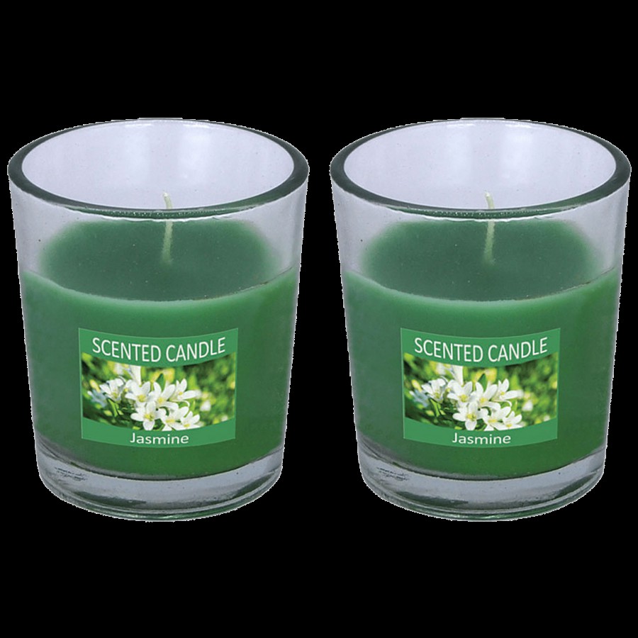 IKT IKT Glass Container Scented Candles - Jasmine