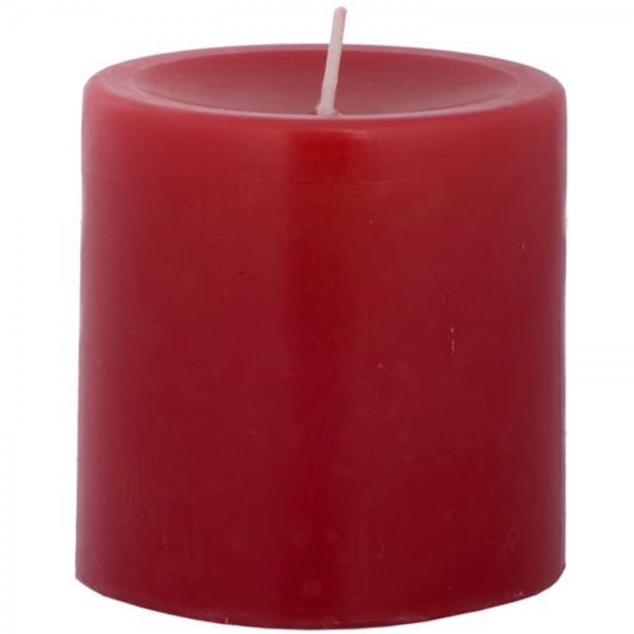 Inspiredkraft Coloured & Scented Pillar Candles - Apple Cinnamon