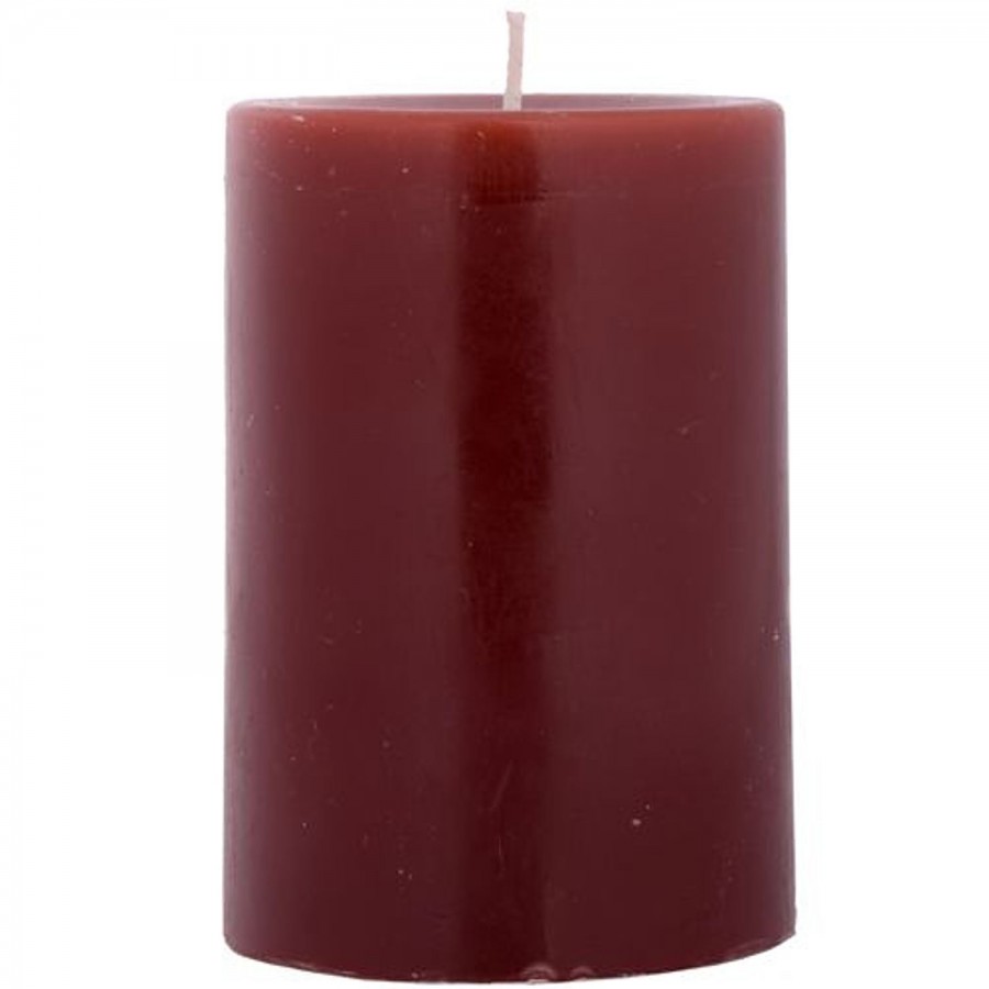 Inspiredkraft Coloured & Scented Pillar Candles - Sandalwood