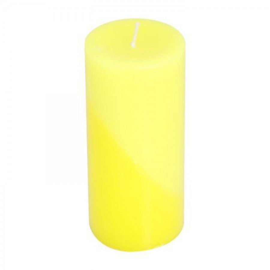 Inspiredkraft Scented Pillar Candle Lemon Grass (Lime Zest)