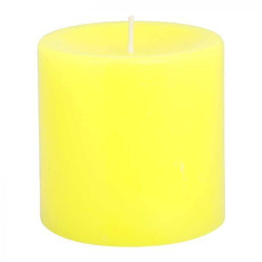 Inspiredkraft Scented Pillar Candle Lemon Grass (Lime Zest)