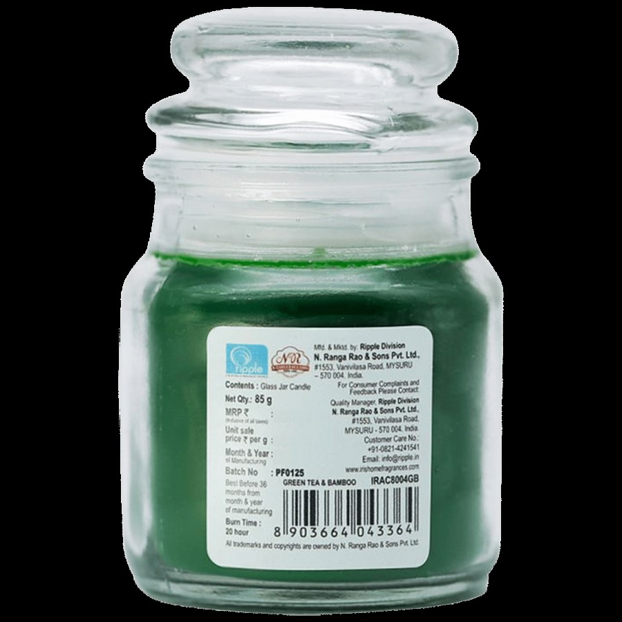 Iris Green Tea and Bamboo Jar Candle