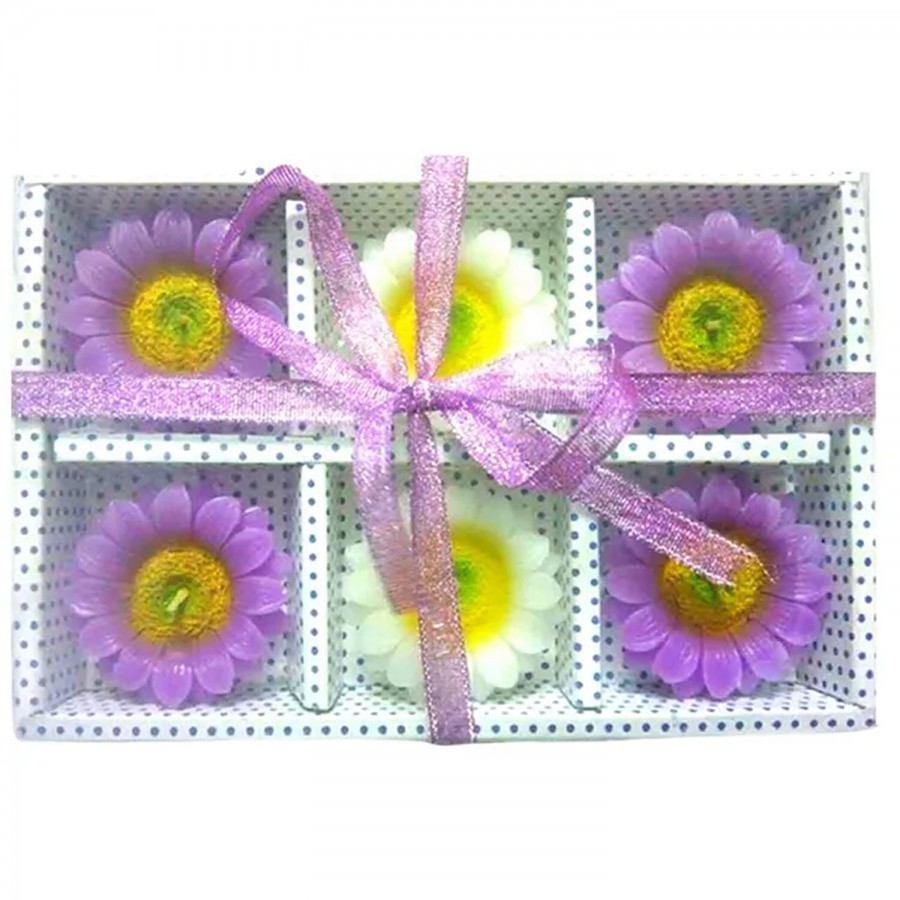 Pahal Floating Candles - Sunflower Shape