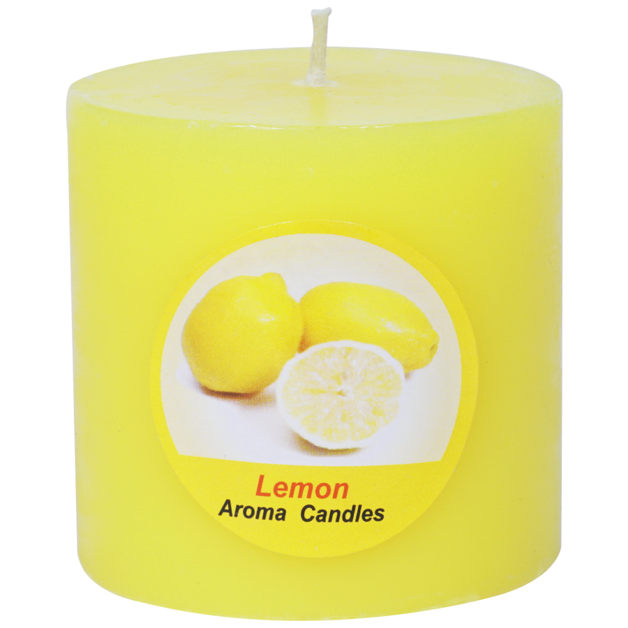 VC Aroma Pillar Candle - Lemon