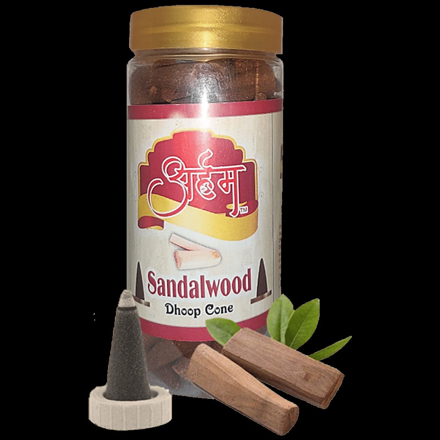 Arham Premium Dhoop Cone - Sandalwood